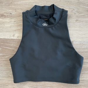 Alo Yoga airlift fuse bra tank, black, size S